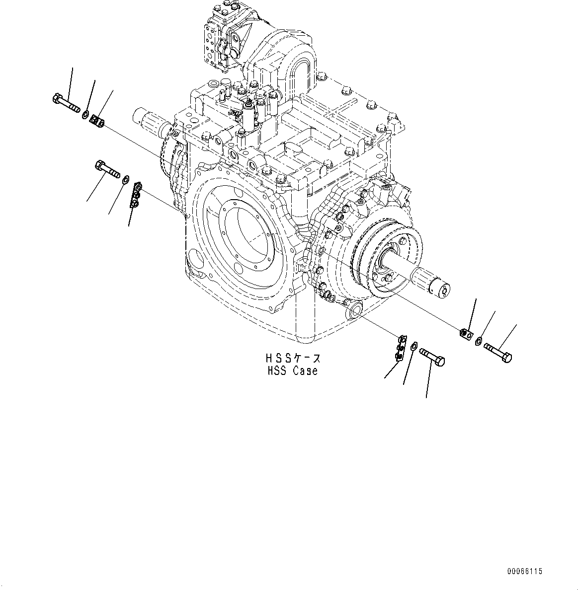Bulldozers Komatsu / D85EX-15E0 S/N 11609-UP (ecot3, For EU)(0000344c) / Power Train, Heater Unit Mounting (#11609-)(F003039 : F2300-006039)