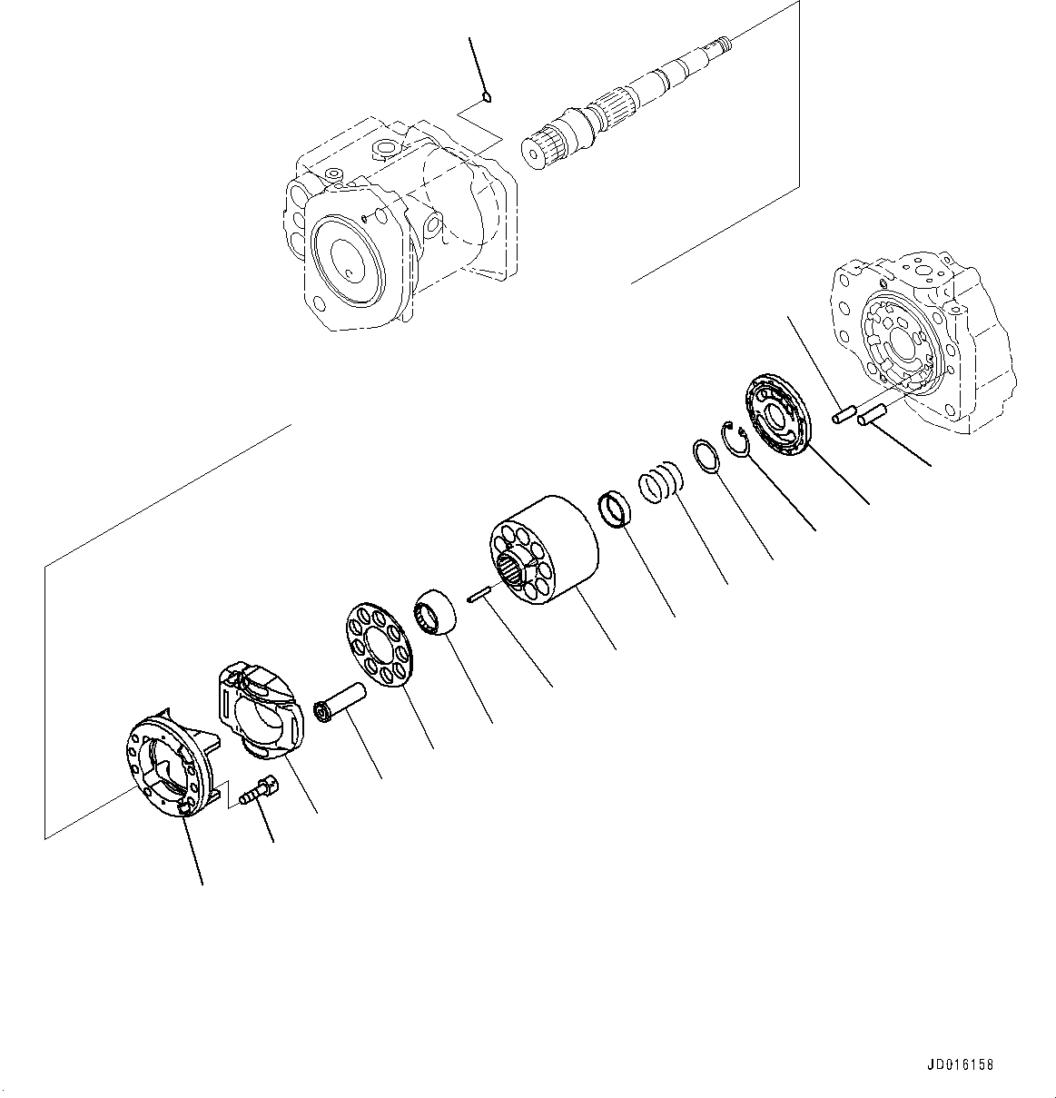 Bulldozers Komatsu / D85EX-15E0 S/N 11609-UP (ecot3, For EU)(0000344c) / Power Train Oil Cooler Piping, Inner Parts, Pump (2/6) (#11609-)(F006002 : F2720-002002)