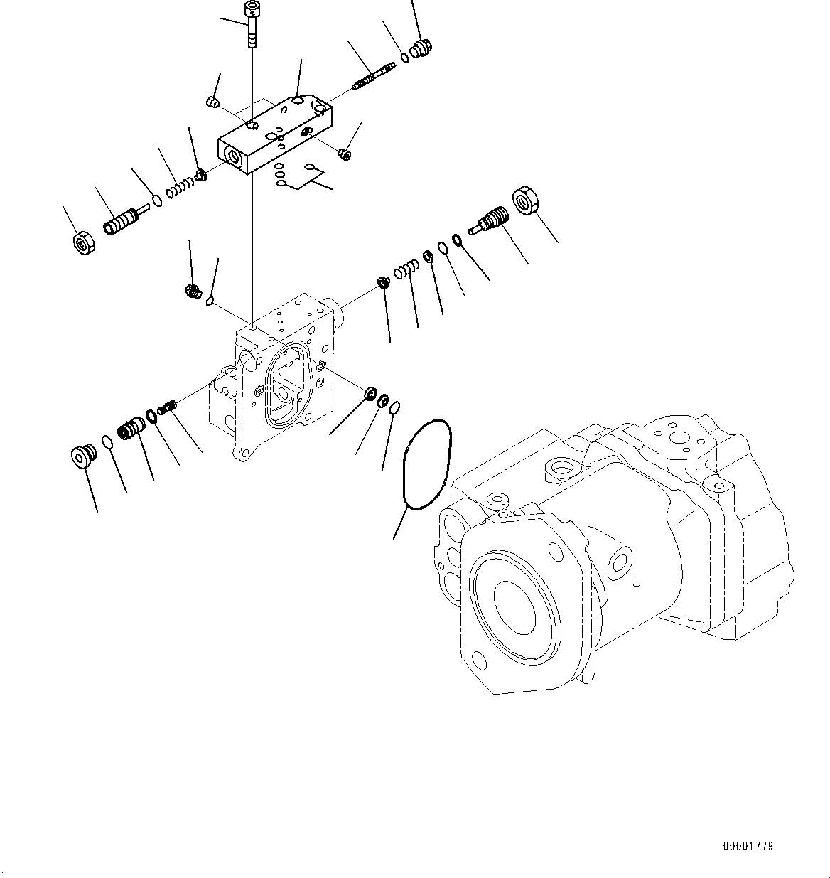 Bulldozers Komatsu / D85EX-15E0 S/N 11609-UP (ecot3, For EU)(0000344c) / Power Train Oil Cooler Piping, Inner Parts, Pump (5/6) (#11609-)(F006005 : F2720-002005)