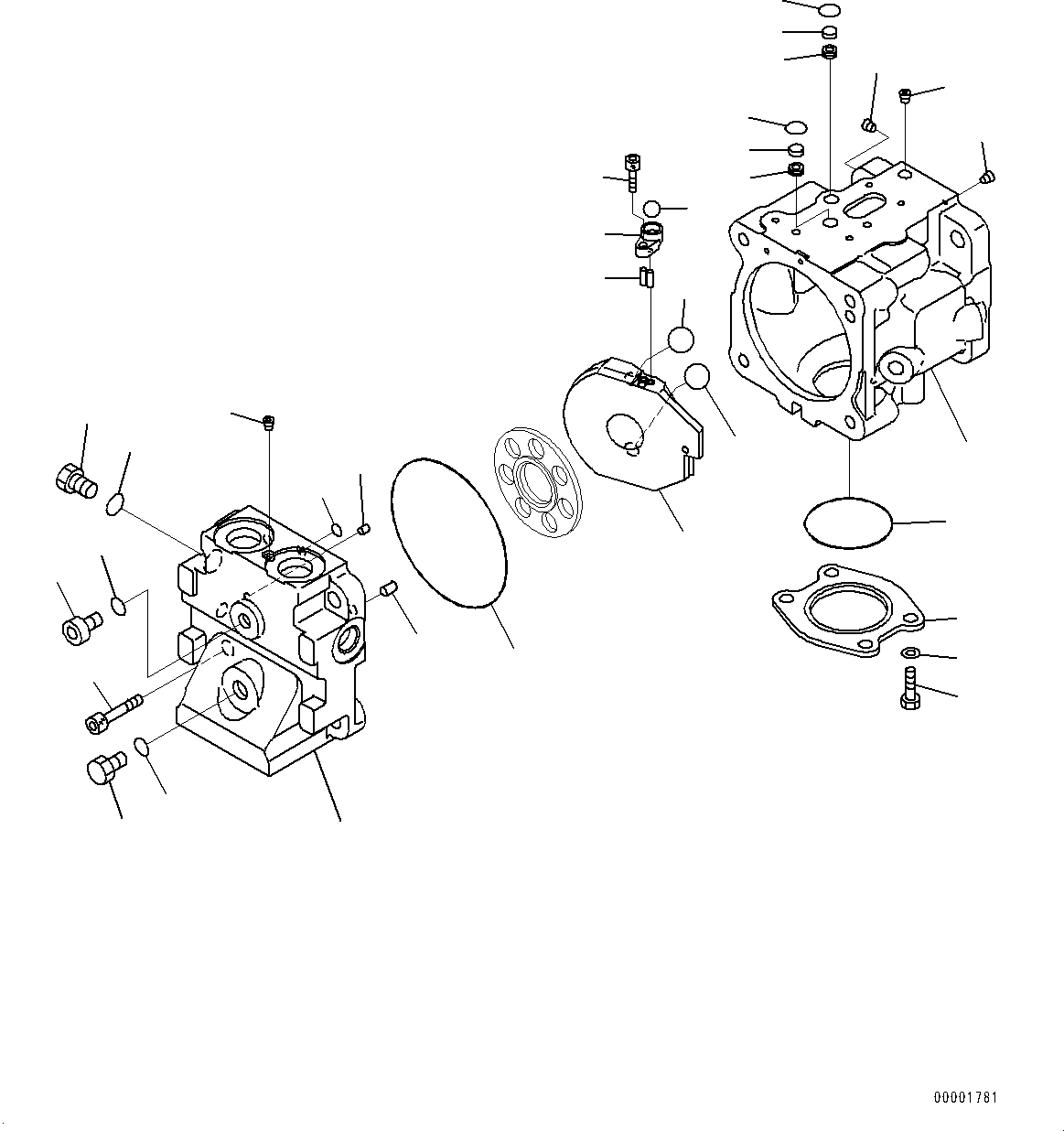 Bulldozers Komatsu / D85EX-15E0 S/N 11609-UP (ecot3, For EU)(0000344c) / Power Train Oil Cooler Piping, Fan Pump (1/5) (#11609-)(F006011 : F2720-002011)