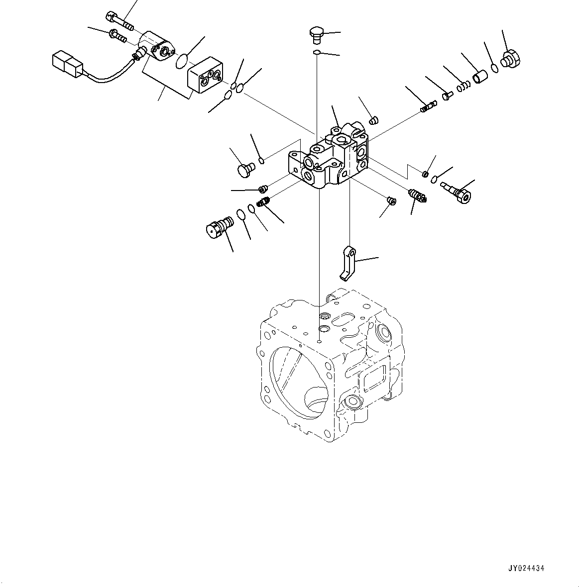 Bulldozers Komatsu / D85EX-15E0 S/N 11609-UP (ecot3, For EU)(0000344c) / Power Train Oil Cooler Piping, Cooling Fan Pump Piping, Block (#11609-)(F006016 : F2720-002016)