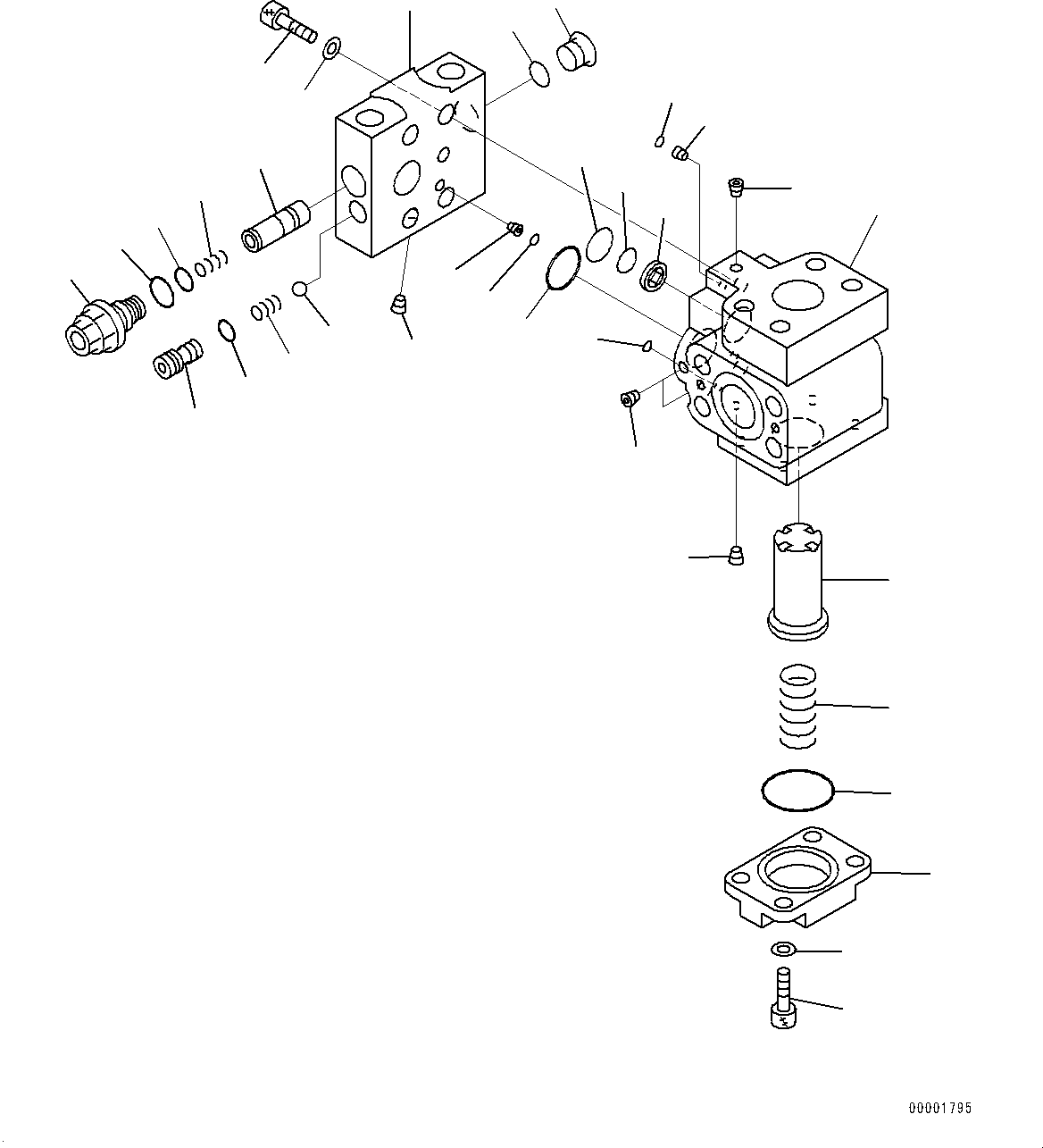 Bulldozers Komatsu / D85EX-15R S/N 20003-UP(0000345c) / Cooling Fan Drive Piping, Pilot Valve (#20003-)(H008002 : H2260-004002)
