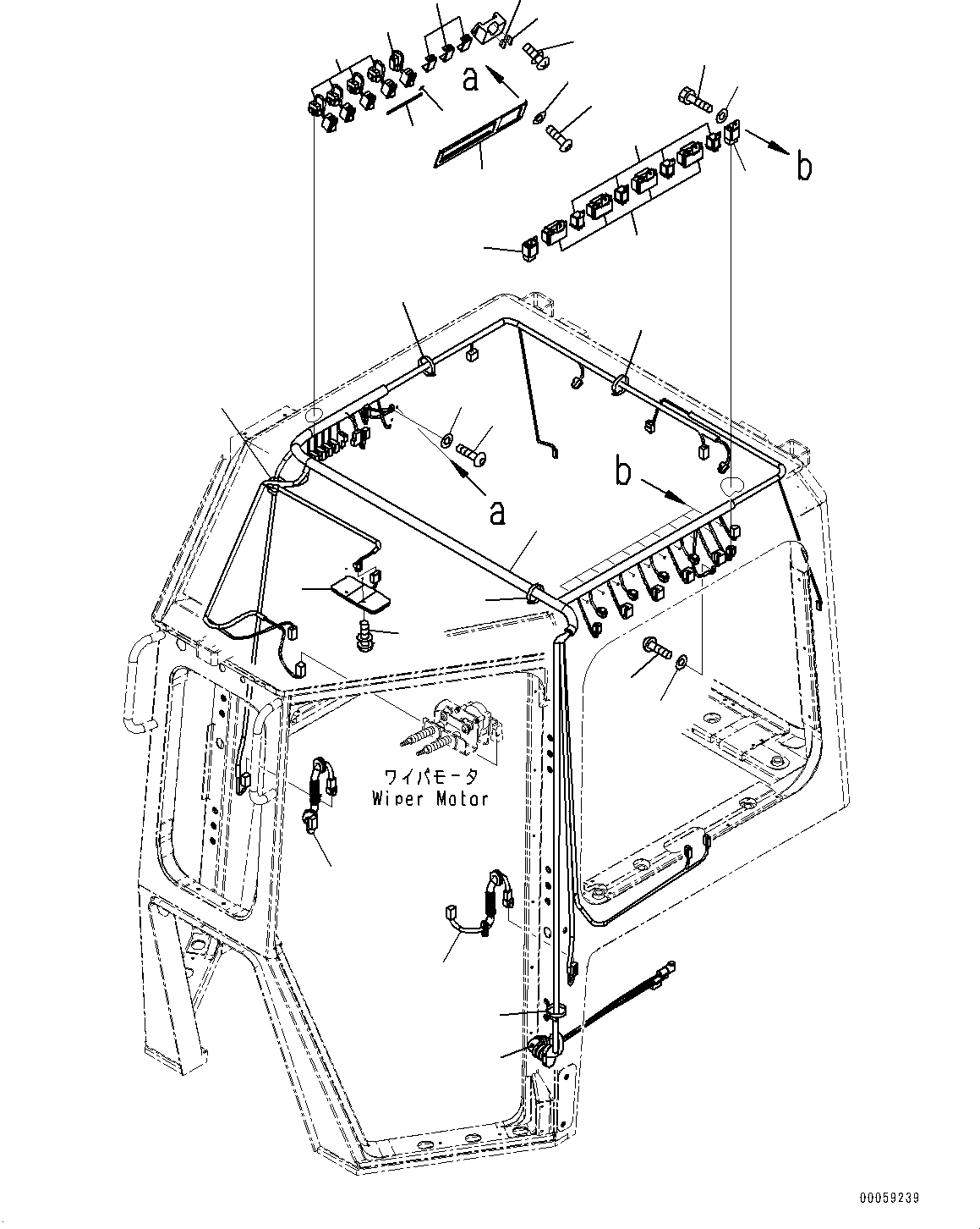 Bulldozers Komatsu / D85EX-15R S/N 20003-UP(0000345c) / Cab, Switch Panel (#20003-)(K013011 : K0210-002011)