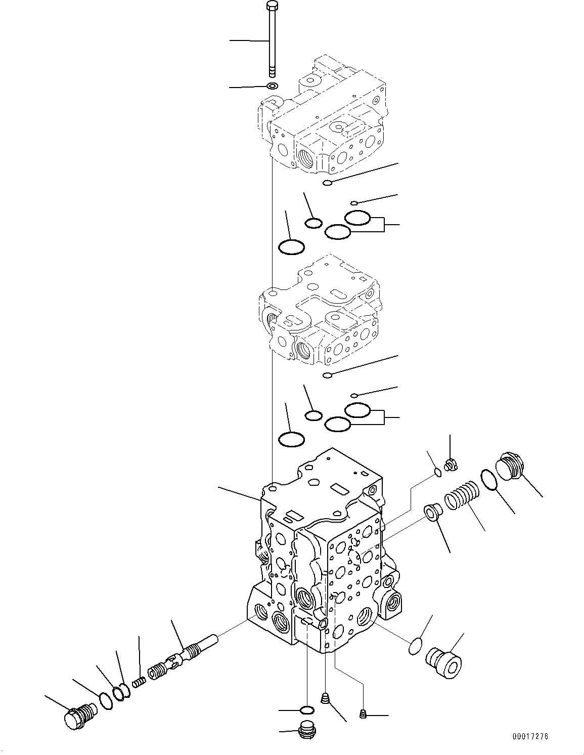 Bulldozers Komatsu / D85EX-15R S/N 20003-UP(0000345c) / Fender, Control Valve (1/10) (#20003-)(M020006 : M2210-050006)