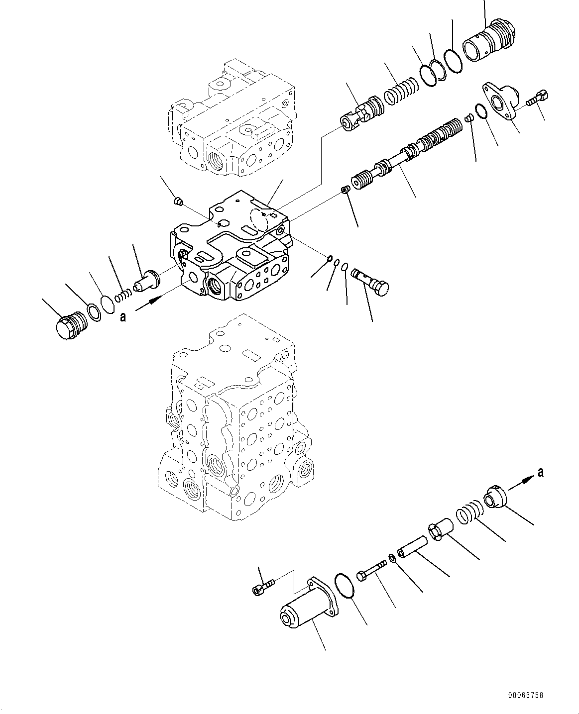 Bulldozers Komatsu / D85EX-15R S/N 20003-UP(0000345c) / Fender, Control Valve (8/10) (#20003-)(M020013 : M2210-050013)