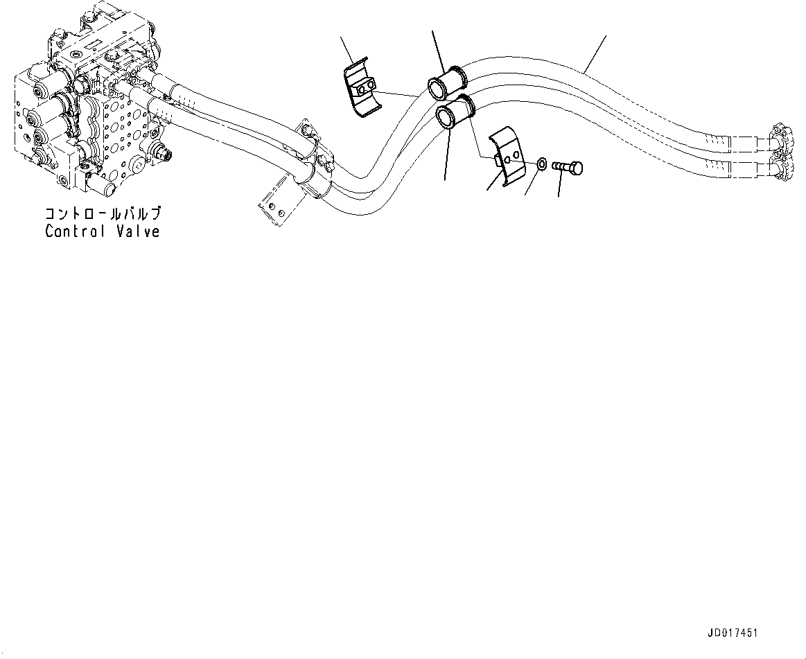 Bulldozers Komatsu / D85EX-15R S/N 20003-UP(0000345c) / Fender, Related Parts (#20003-)(M020019 : M2210-050019)