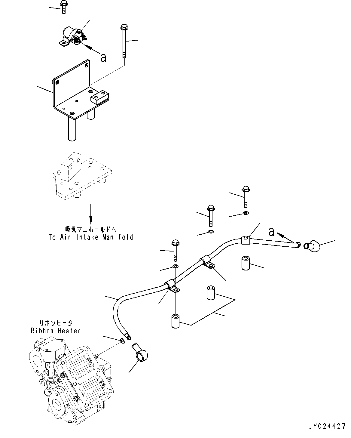 Engines Komatsu / SAA6D125E-5CR S/N 660089-UP (For D85EX-15R/D85PX-15R)(0000347c) / Heater Switch (#660089-)(C001001 : A1370-001001)