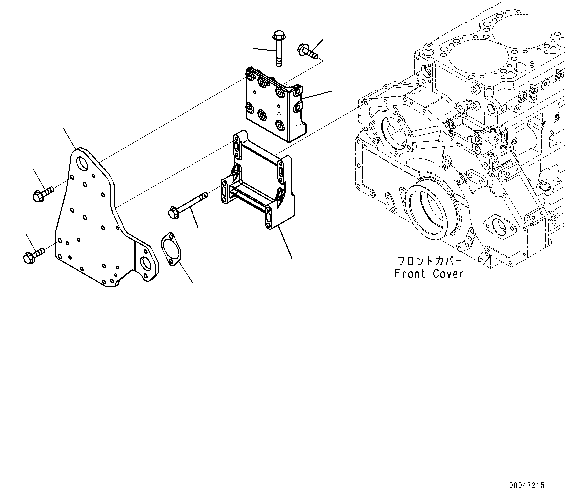 Engines Komatsu / SAA6D125E-5CR S/N 660089-UP (For D85EX-15R/D85PX-15R)(0000347c) / Cooling Fan Drive (#660089-)(E001001 : A5060-001001)