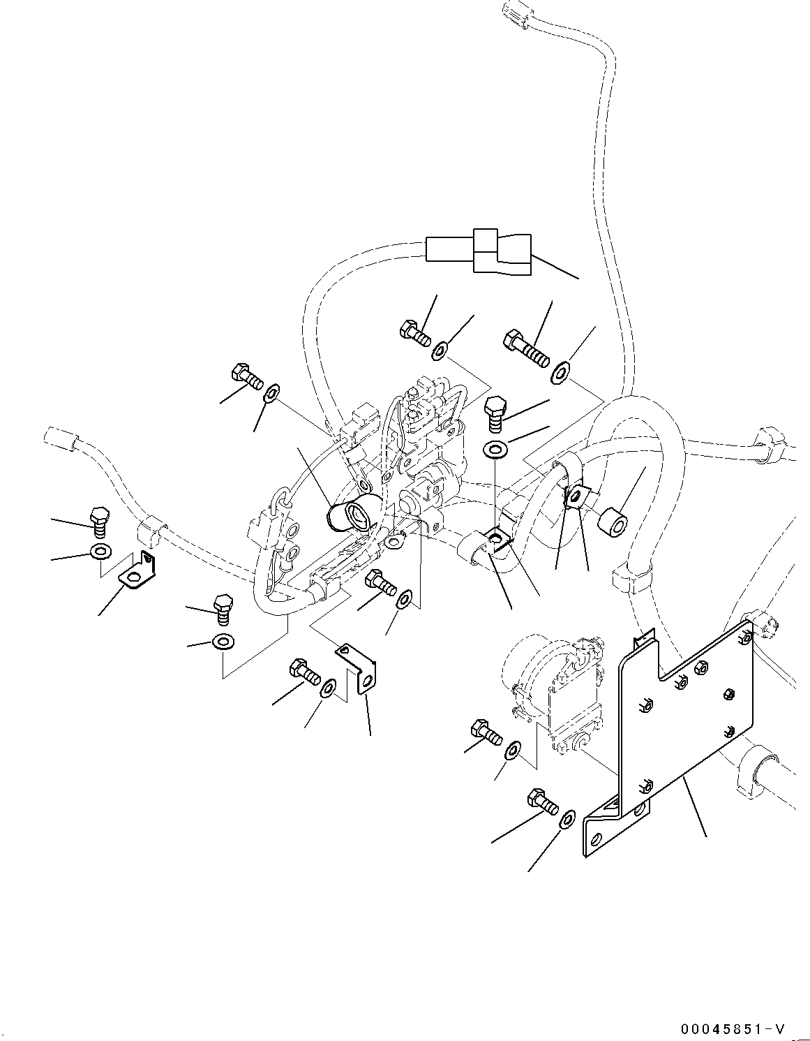 Excavators Komatsu / PC200-8 S/N 350001-UP(0000367C) / Electric Wiring Harness, Starting Wiring Harness (#350001-)(E006001 : E0200-006001)