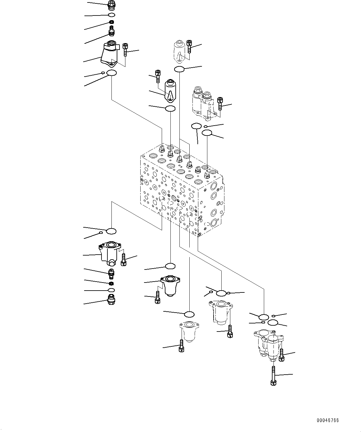 Excavators Komatsu / PC200-8 S/N 350001-UP(0000367C) / Control Valve, Inner Parts (4/23) (#350001-)(H014004 : H0120-008004)