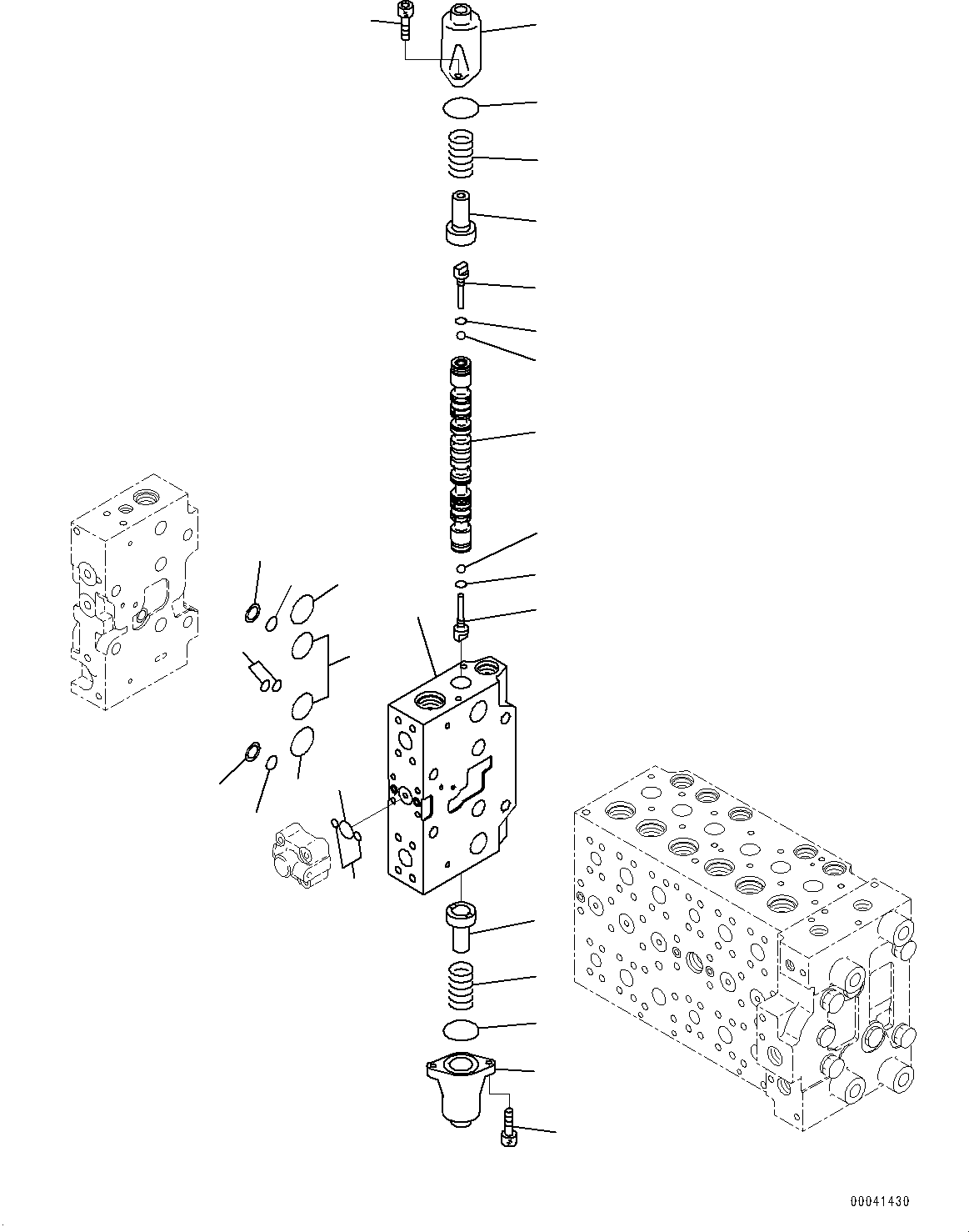 Excavators Komatsu / PC200-8 S/N 350001-UP(0000367C) / Control Valve, Inner Parts (18/21) (#350001-)(H013019 : H0120-004018)