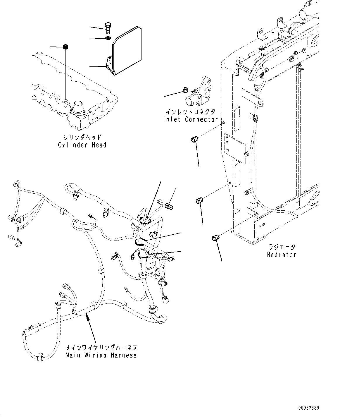 Excavators Komatsu / PC200-8 S/N 350001-UP(0000367C) / Air Conditioner (#350001-)(K018001 : K0700-002001)