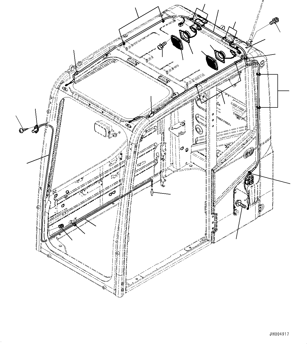 Excavators Komatsu / PC200-8 S/N 350001-UP(0000367C) / Cab, Pressure Valve and Grip (#350001-)(K055015 : K1110-174012)
