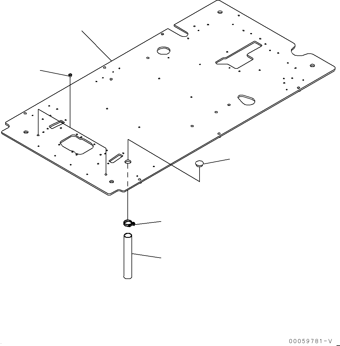 Excavators Komatsu / PC200-8 S/N 350001-UP(0000367C) / Cab, Floor, Travel Control (#350001-)(K055033 : K1110-174027)