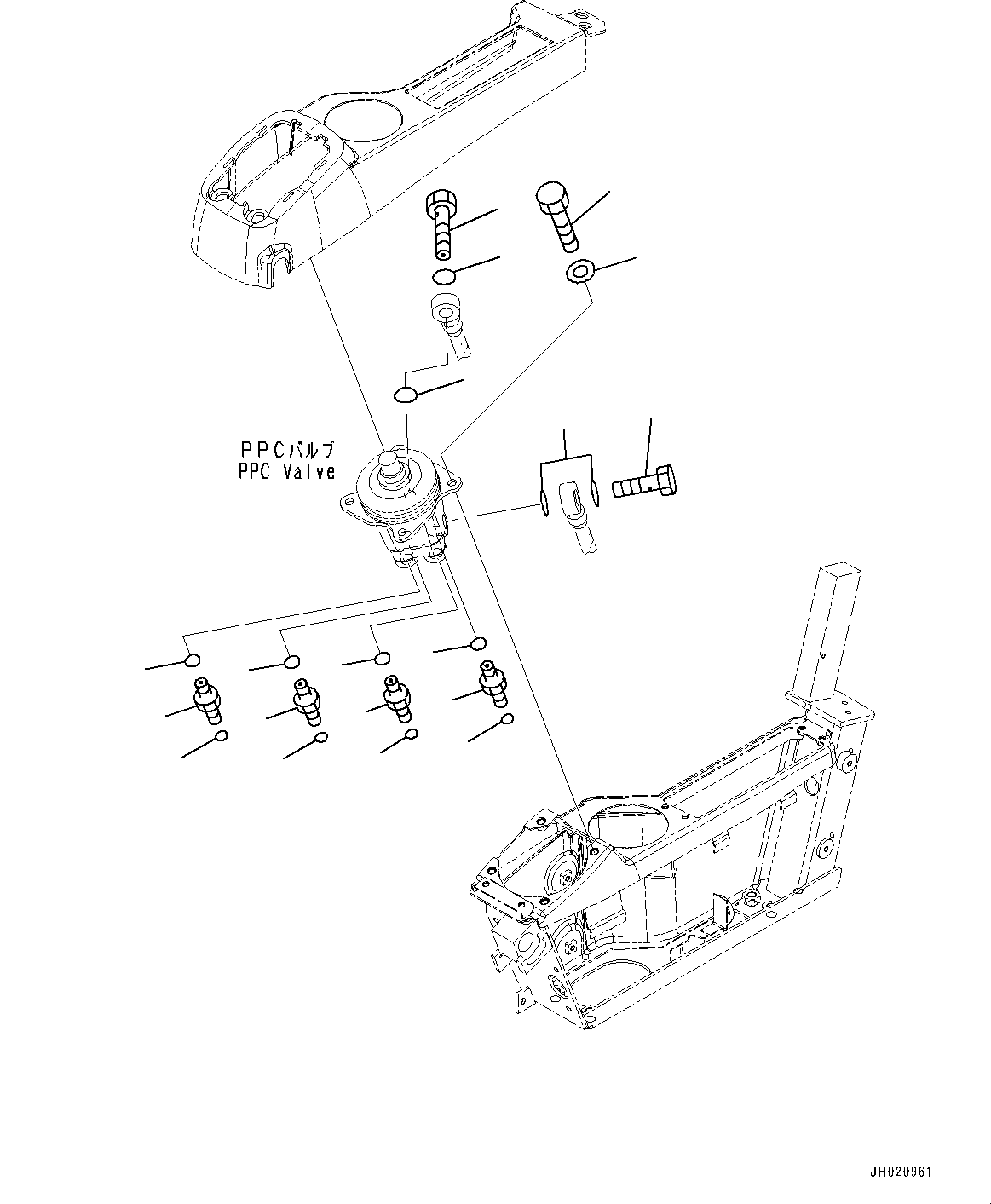 Excavators Komatsu / PC200-8 S/N 350001-UP(0000367C) / Cab, Floor, Armrest, L.H. (#350001-)(K055046 : K1110-174039)