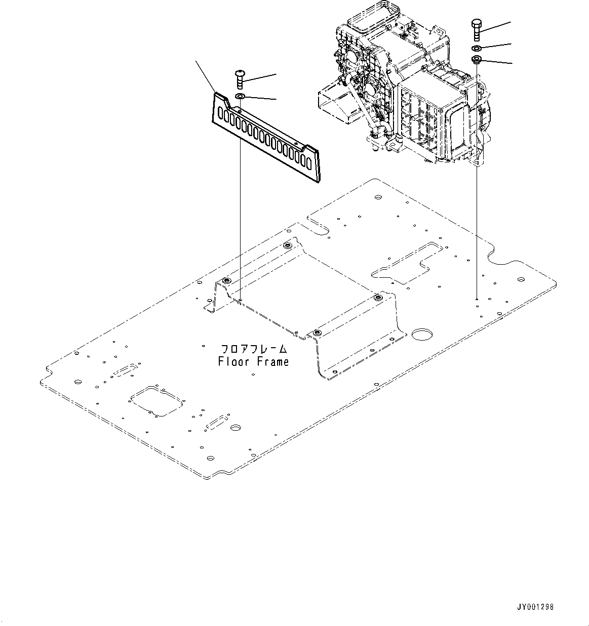 Excavators Komatsu / PC200-8 S/N 350001-UP(0000367C) / Cab, Floor, PPC Piping for Pilot Valve (#350001-)(K044057 : K1110-146051)