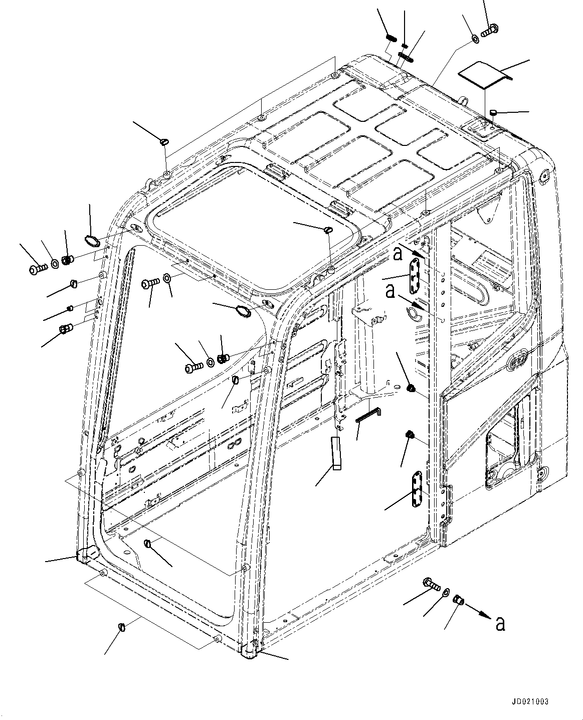 Excavators Komatsu / PC200-8 S/N 350001-UP(0000367C) / Cab, KOMTRAX Film Antenna (#350001-)(K032016 : K1110-133013)