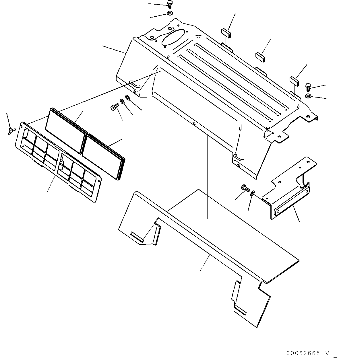 Excavators Komatsu / PC200-8 S/N 350001-UP(0000367C) / Cab, Cab In Parts, Air Duct (#350001-)(K044023 : K1110-146018)
