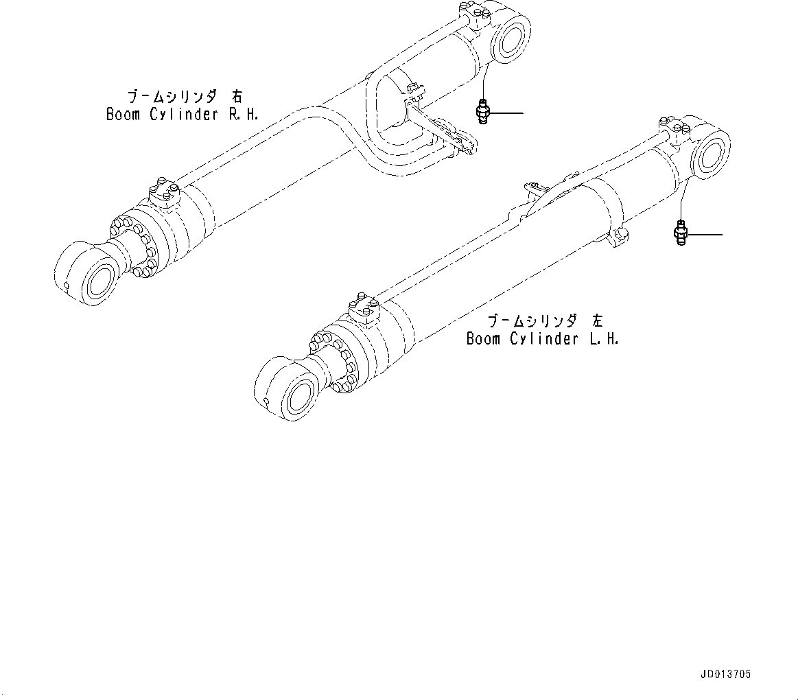 Excavators Komatsu / PC200LC-8 S/N 350001-UP(0000368c) / Boom Cylinder, Fitting (#350001-)(T014003 : T1120-002003)