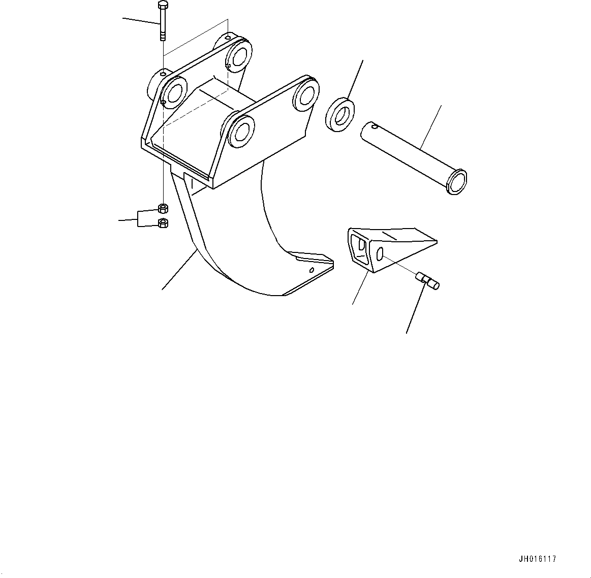 Excavators Komatsu / PC200LC-8 S/N 350001-UP(0000368c) / Bucket (#350001-)(T071001 : T1510-021001)