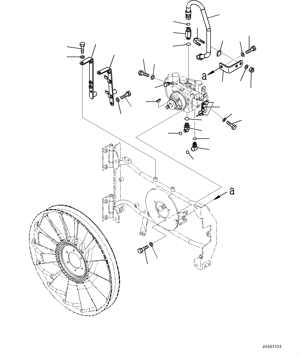 Wheel Loaders Komatsu / WA250PZ-6 S/N 75750-UP(0000384c) / Radiator, Fan Related Parts (#75750-)(C004007 : C0110-003006)