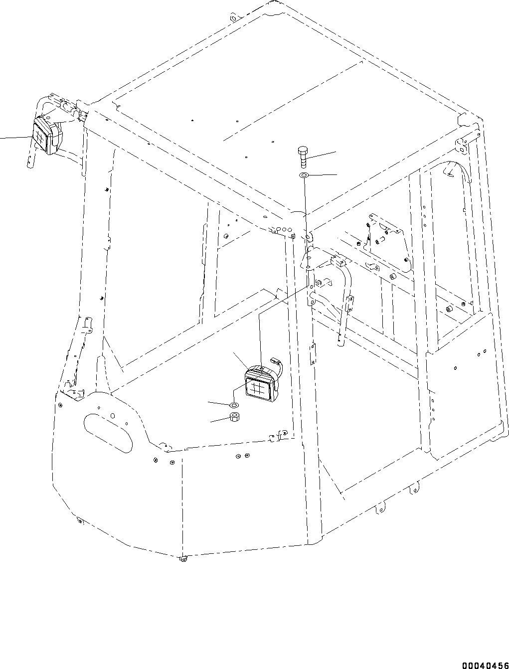 Wheel Loaders Komatsu / WA250PZ-6 S/N 75750-UP(0000384c) / Front Working Lamp, Working Lamp (#75750-)(E014001 : E0340-001001)