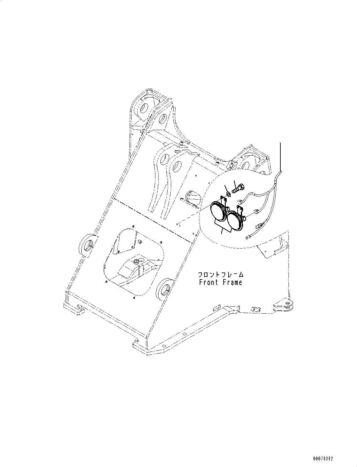 Wheel Loaders Komatsu / WA250PZ-6 S/N 75750-UP(0000384c) / Horn (#75750-)(E017001 : E0410-001001)