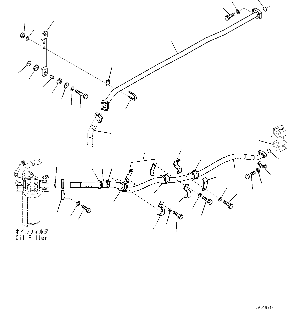 Wheel Loaders Komatsu / WA250PZ-6 S/N 75750-UP(0000384c) / Hydraulic Piping, Filter Piping (#75750-)(H016008 : H4200-014008)