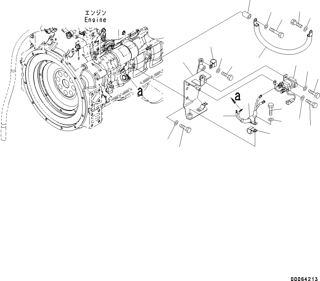 Wheel Loaders Komatsu / WA250PZ-6 S/N 75750-UP (For N.America)(0000386c) / Engine Wiring Harness, Starting Wiring Harness (#75750-)(B003002 : B0110-001002)