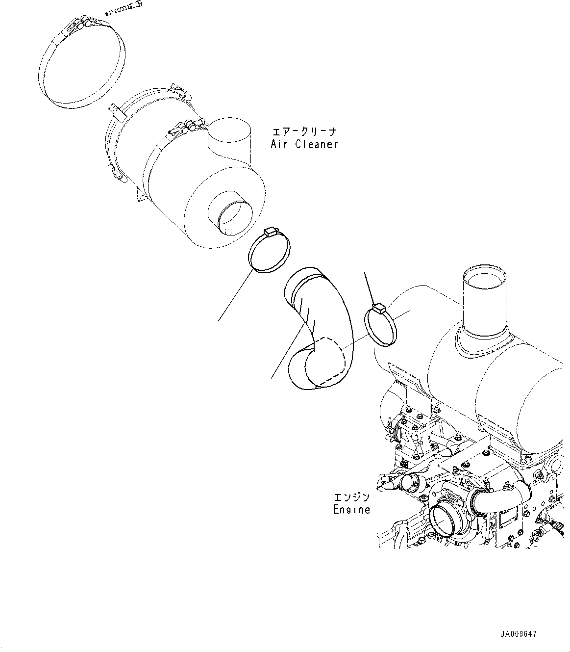 Wheel Loaders Komatsu / WA250PZ-6 S/N 75750-UP (For N.America)(0000386c) / Engine Wiring Harness, Air Cleaner Mounting (#75750-)(B003003 : B0110-001003)