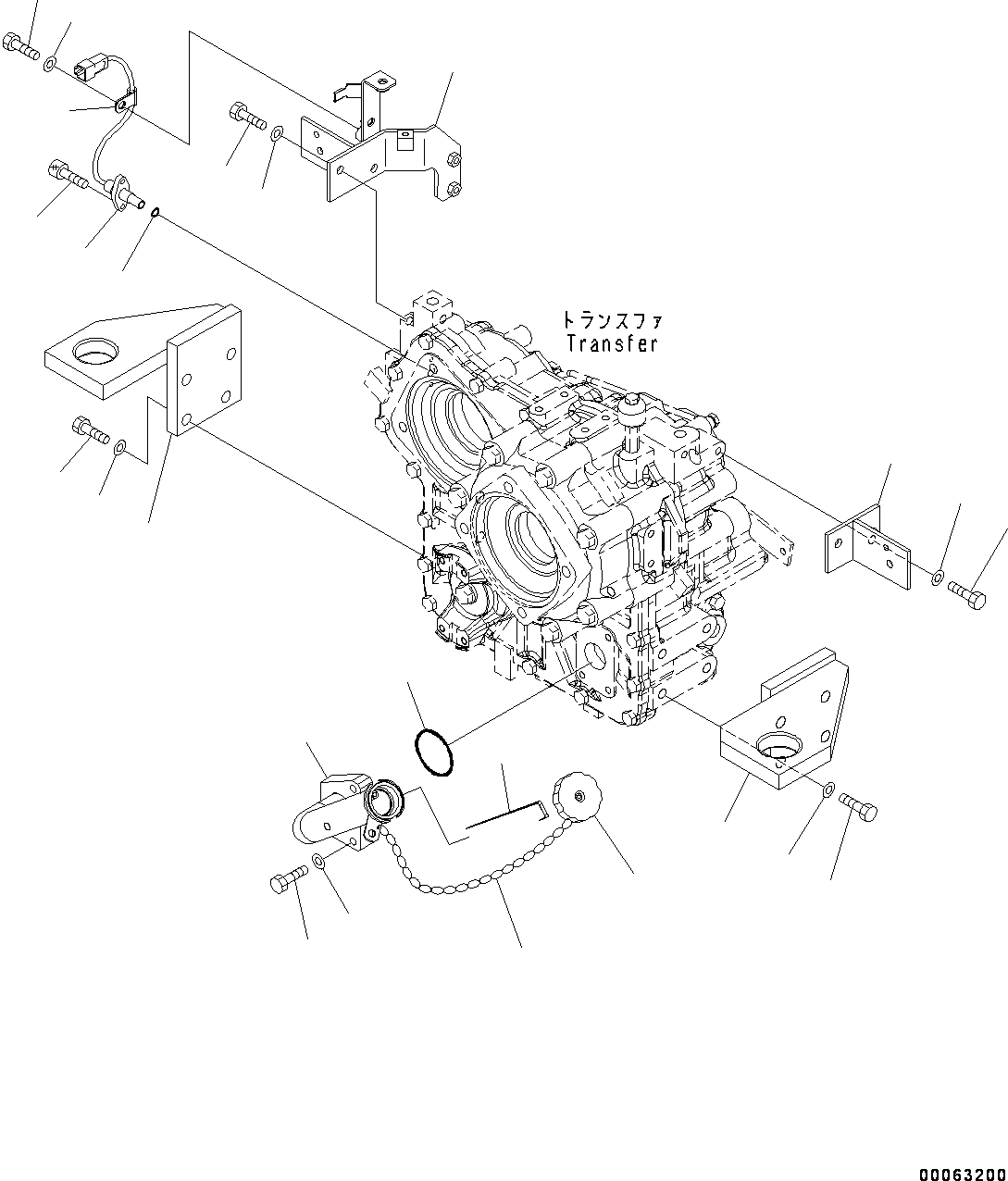 Wheel Loaders Komatsu / WA250PZ-6 S/N 75750-UP (For N.America)(0000386c) / Transfer, Related Parts (#75750-)(F001005 : F2420-002005)