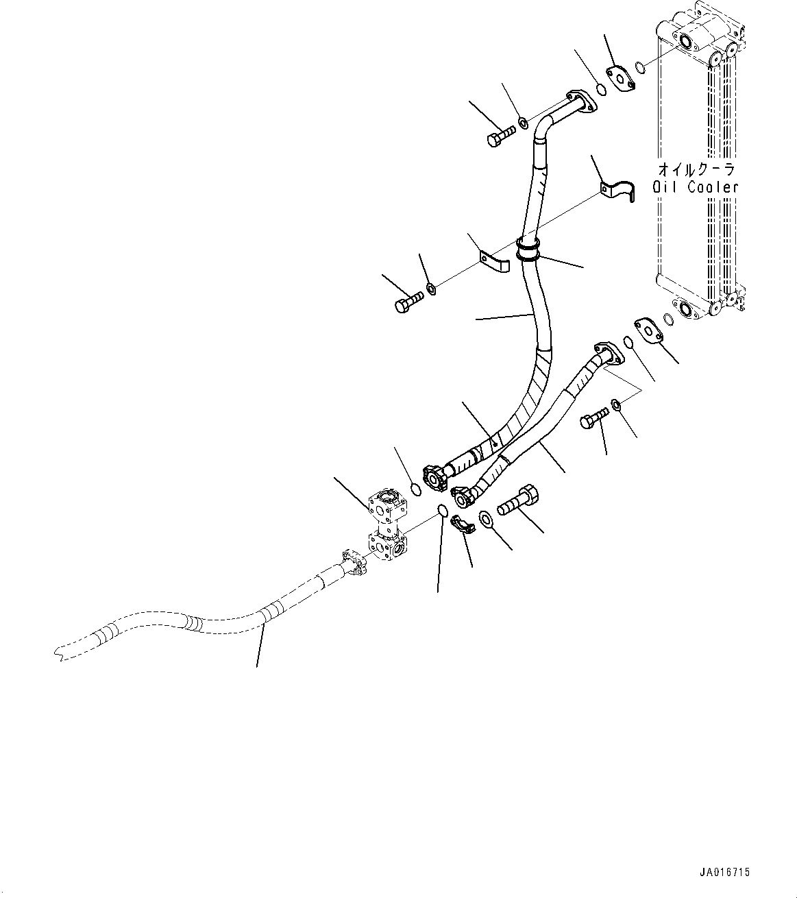 Wheel Loaders Komatsu / WA250PZ-6 S/N 75750-UP (For N.America)(0000386c) / Hydraulic Piping, Oil Cooler Return Piping (#75750-)(H009010 : H4200-001010)