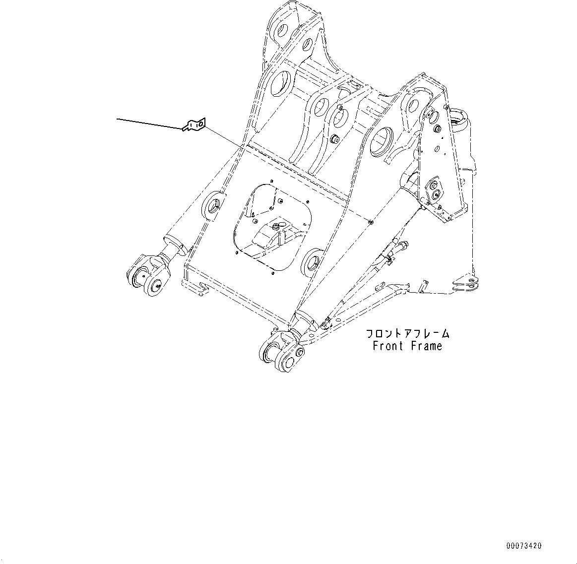 Wheel Loaders Komatsu / WA250PZ-6 S/N 75750-UP (For N.America)(0000386c) / Hydraulic Piping, Clip (#75750-)(H015014 : H4200-013014)