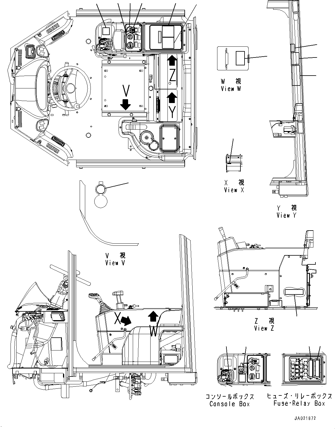 Wheel Loaders Komatsu / WA250PZ-6 S/N 75750-UP (For N.America)(0000386c) / Marks and Plates, Interior (#75813-)(U002002 : U0100-005002)