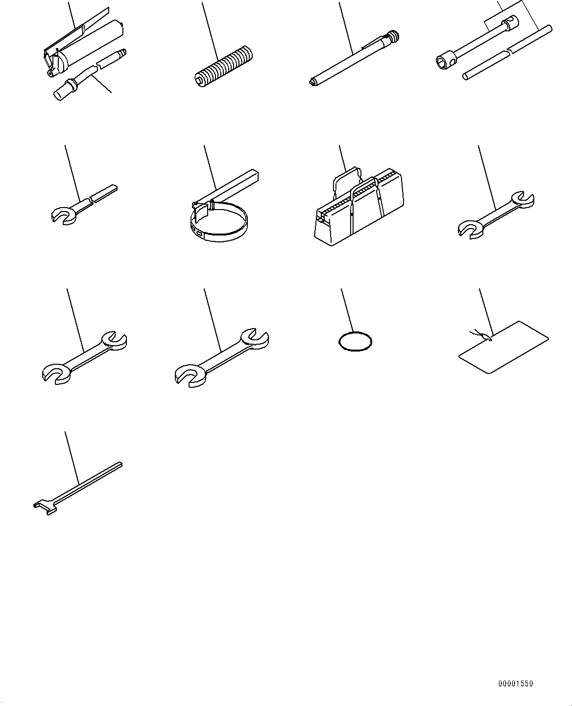 Wheel Loaders Komatsu / WA250PZ-6 S/N 75750-UP (For N.America)(0000386c) / General Tool Set (#75750-77144)(V001001 : V0300-001001)