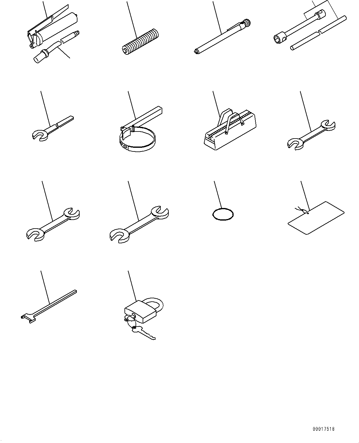 Wheel Loaders Komatsu / WA250PZ-6 S/N 75750-UP (For N.America)(0000386c) / General Tool Set (#75750-77144)(V003001 : V0300-002001)