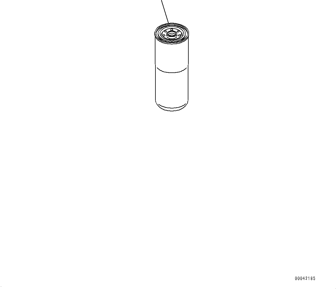 Engines Komatsu / SAA6D125E-5B S/N 567007-UP (For HM300-2)(0000399c) / Fuel Filter Cartridge (#569482-)(D006001 : A4119-002001)