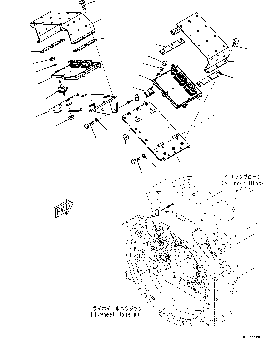 Engines Komatsu / SAA12V140E-3E S/N 502033-UP (For WA800-3E0)(0000400c) / Fuel Injection Nozzle (#502033-)(D011001 : A4210-001001)