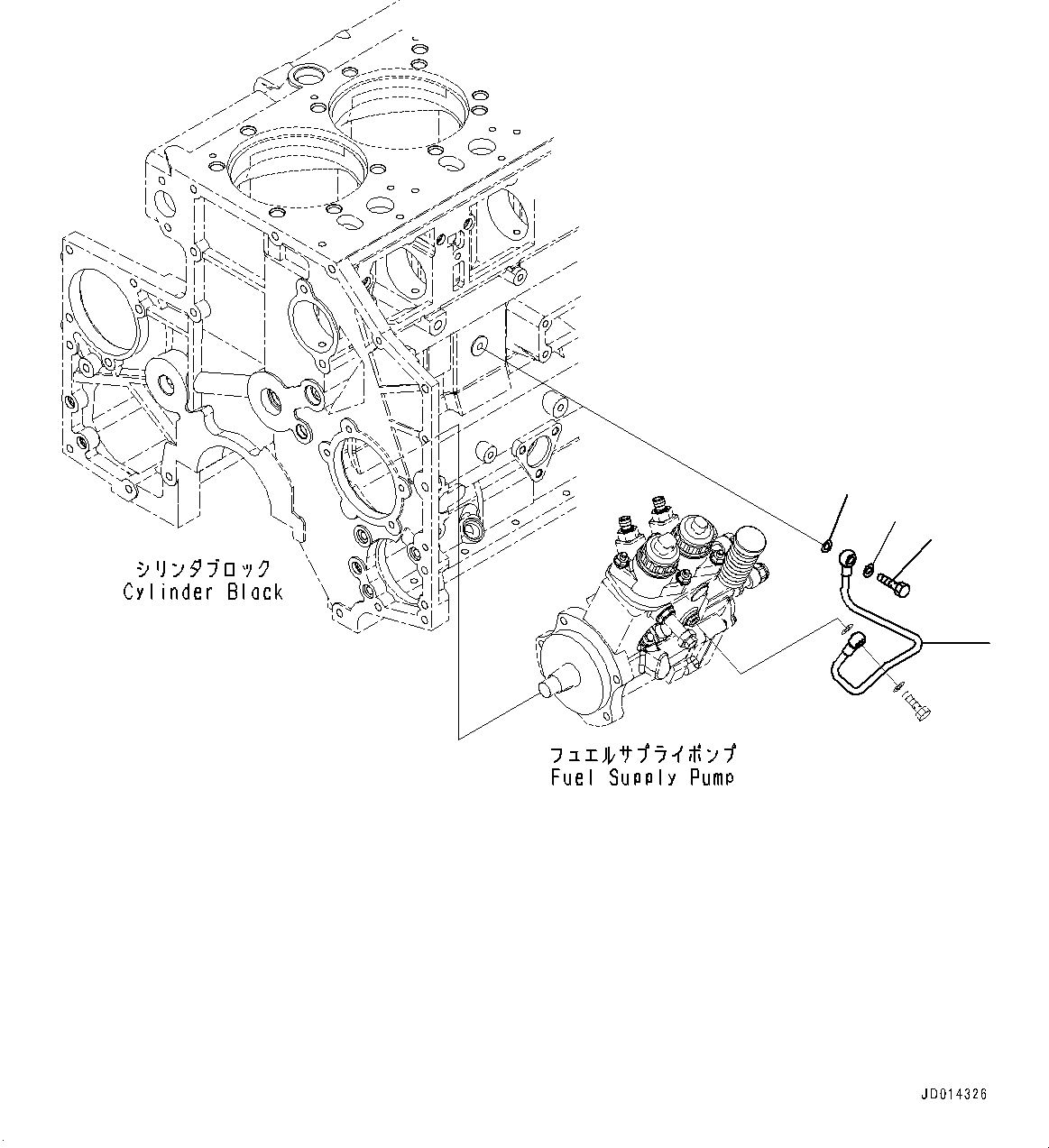 Engines Komatsu / SAA6D140E-5CR S/N 630276-UP (For HM400-2R)(0000402c) / Fuel Supply Pump Lubricator (#630276-)(D004001 : A4060-001001)