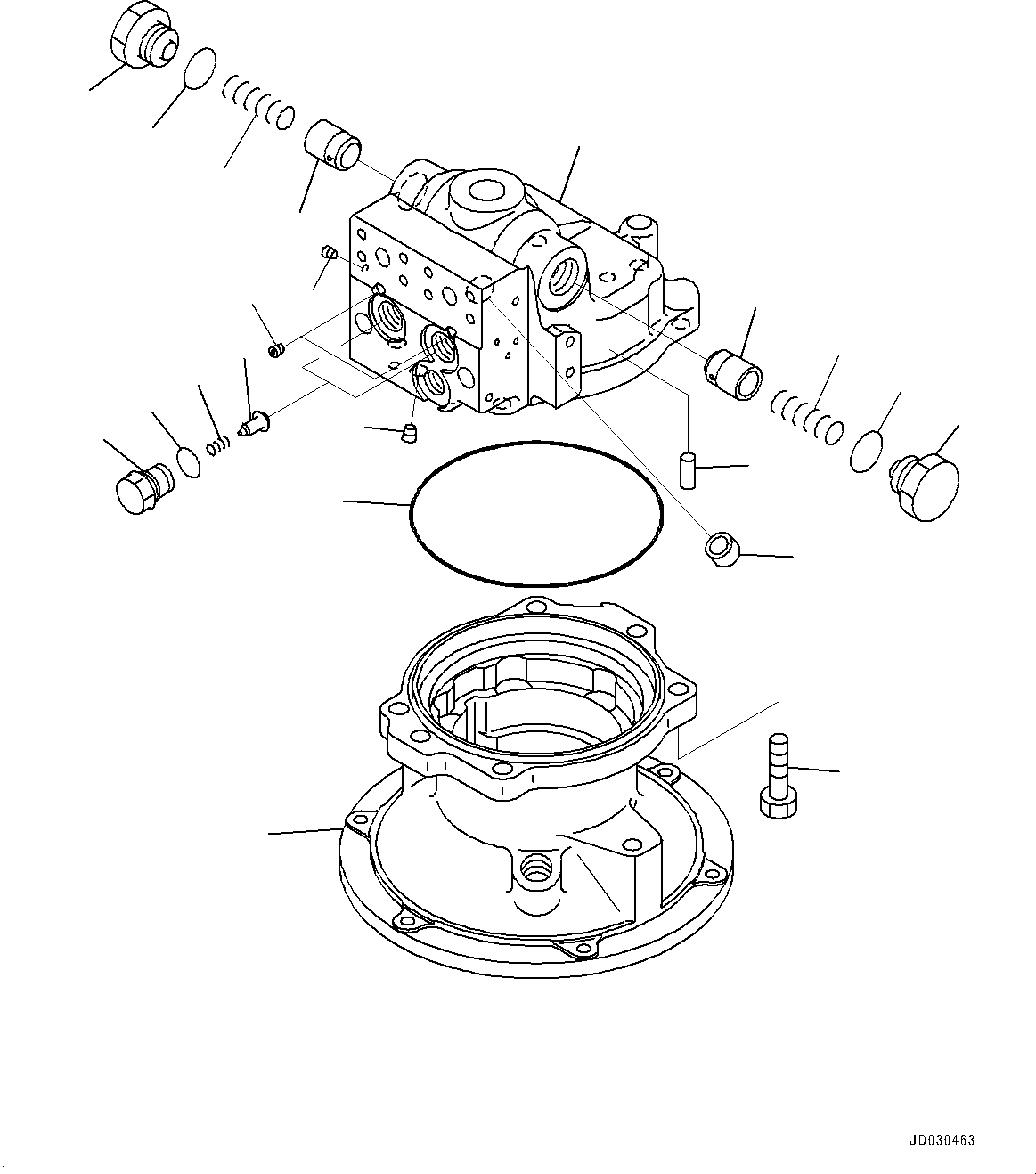 Komatsu parts book diagram for PC228USLC-8 S/N 50001-UP: SWING MACHINERY, INNER PARTS, SWING MOTOR (1/3)