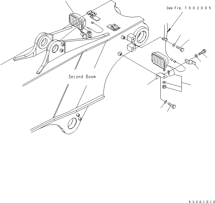Excavators Komatsu / PC228USLC-8 S/N 50001-UP(0000411U) / 2-Piece Boom, Working Lamp, For EU (#50180-)(T002019 : X21-1153740)