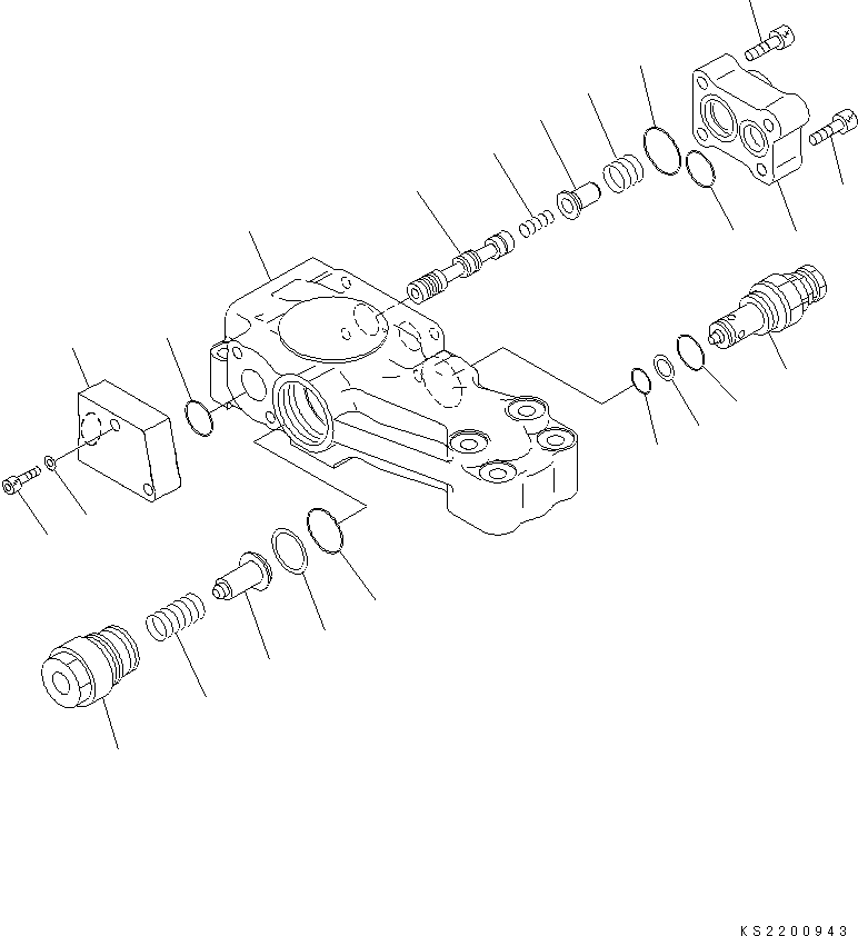 Komatsu parts book diagram for PC228USLC-8 S/N 50001-UP: ARM CYLINDER, WITH ANTI-DROP VALVE, BURST VALVE (#50228-)