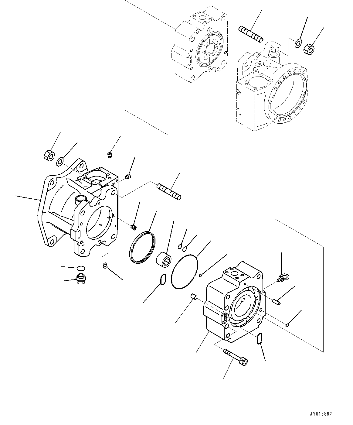 Excavators Komatsu / PC600LC-8E0 S/N 65001-UP(0000415c) / Gear Pump, Fan Pump (3/7) (#65001-)(H012003 : H0240-001003)