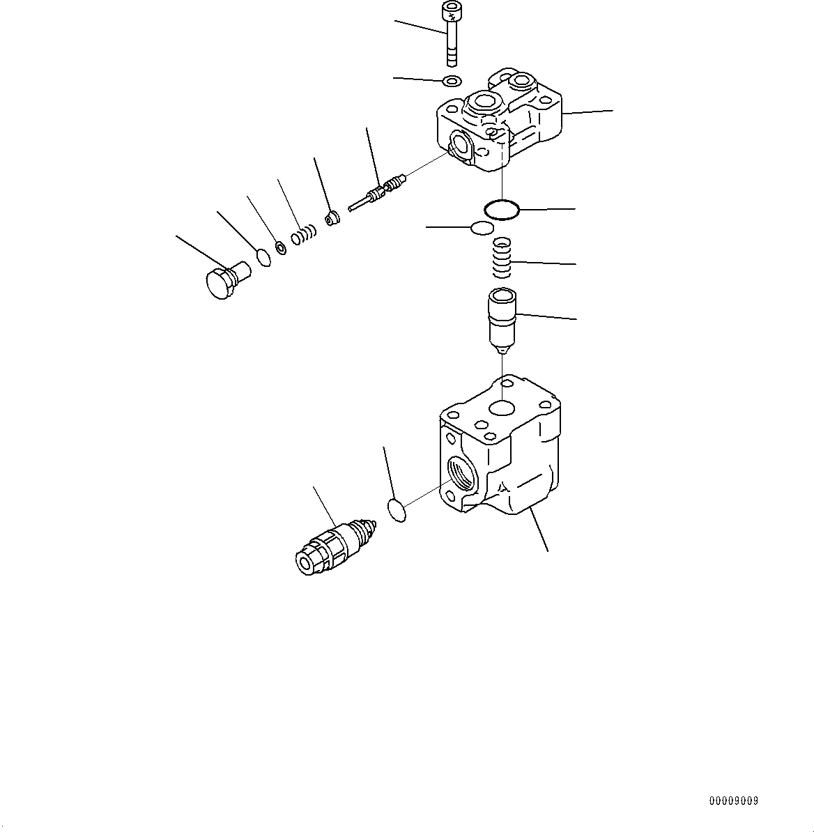Excavators Komatsu / PC600-8E0 S/N 65001-UP(0000416c) / Hydraulic Drift Prevention Valve Piping, Boom Hydraulic Drift Prevention Valve (#65001-)(H030001 : H1240-001001)