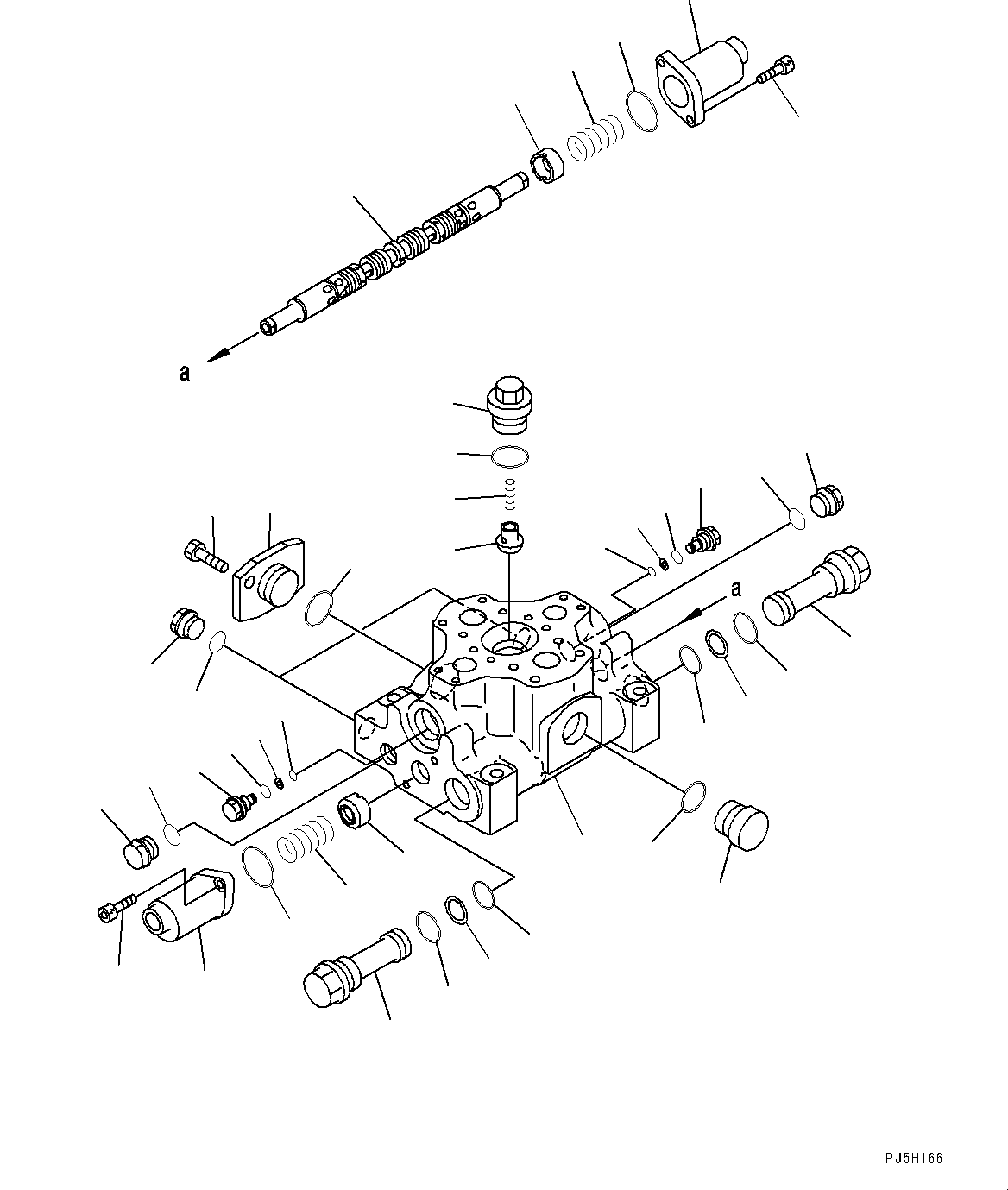 Excavators Komatsu / PC600-8E0 S/N 65001-UP(0000416c) / Attachment Piping, Control Valve, Attachment (#65001-)(H035001 : H1270-002001)