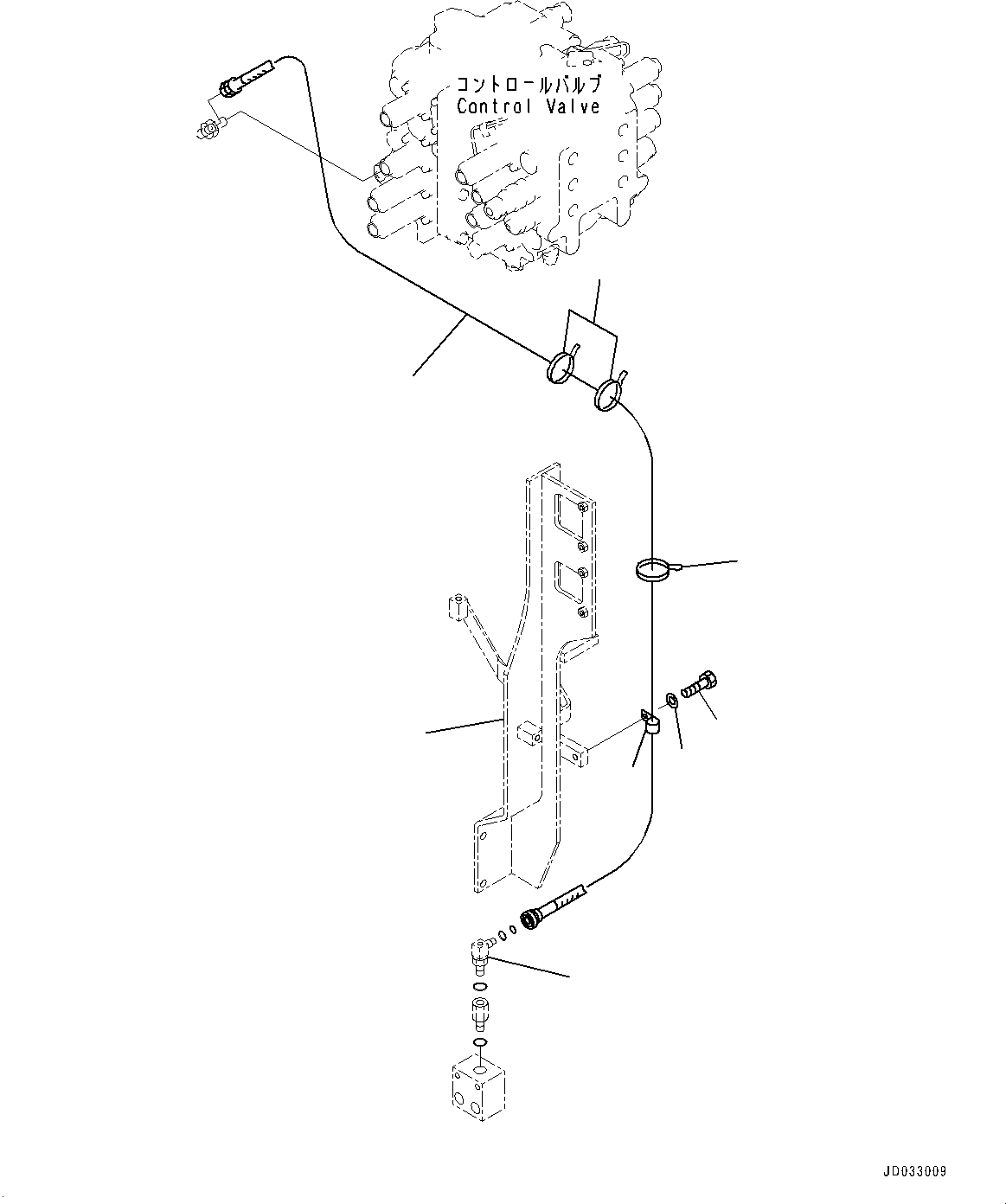 Excavators Komatsu / PC600-8E0 S/N 65001-UP(0000416c) / Proportional Pressure Control (PPC) Main Piping, Hose (2/2) (#65001-)(H050005 : H1840-004004)