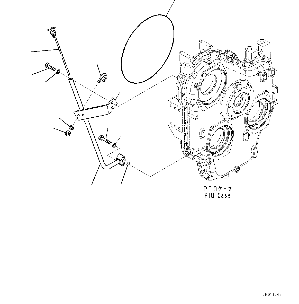 Excavators Komatsu / PC1250-8R S/N 35201-UP(0000430c) / PTO (Power Take Off), Oil Check Gauge (#35201-)(B008002 : B0600-001002)