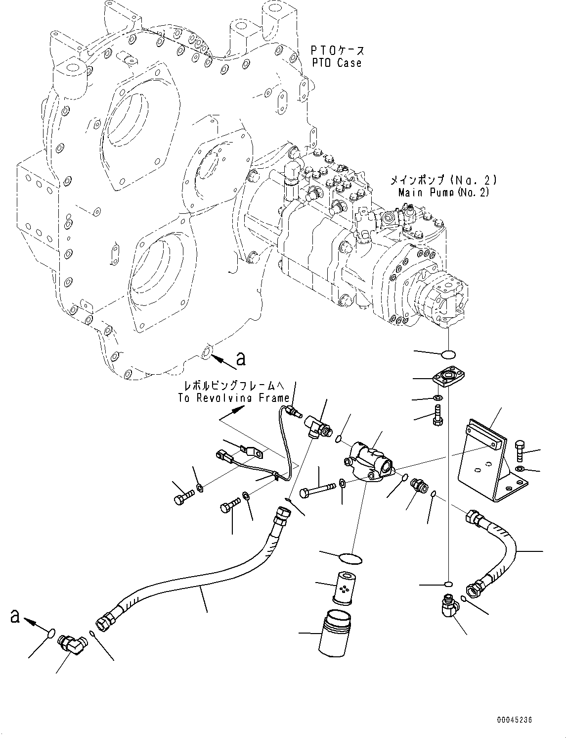 Excavators Komatsu / PC1250-8R S/N 35201-UP(0000430c) / PTO (Power Take Off), Suction Piping (#35201-)(B009003 : B0600-002003)