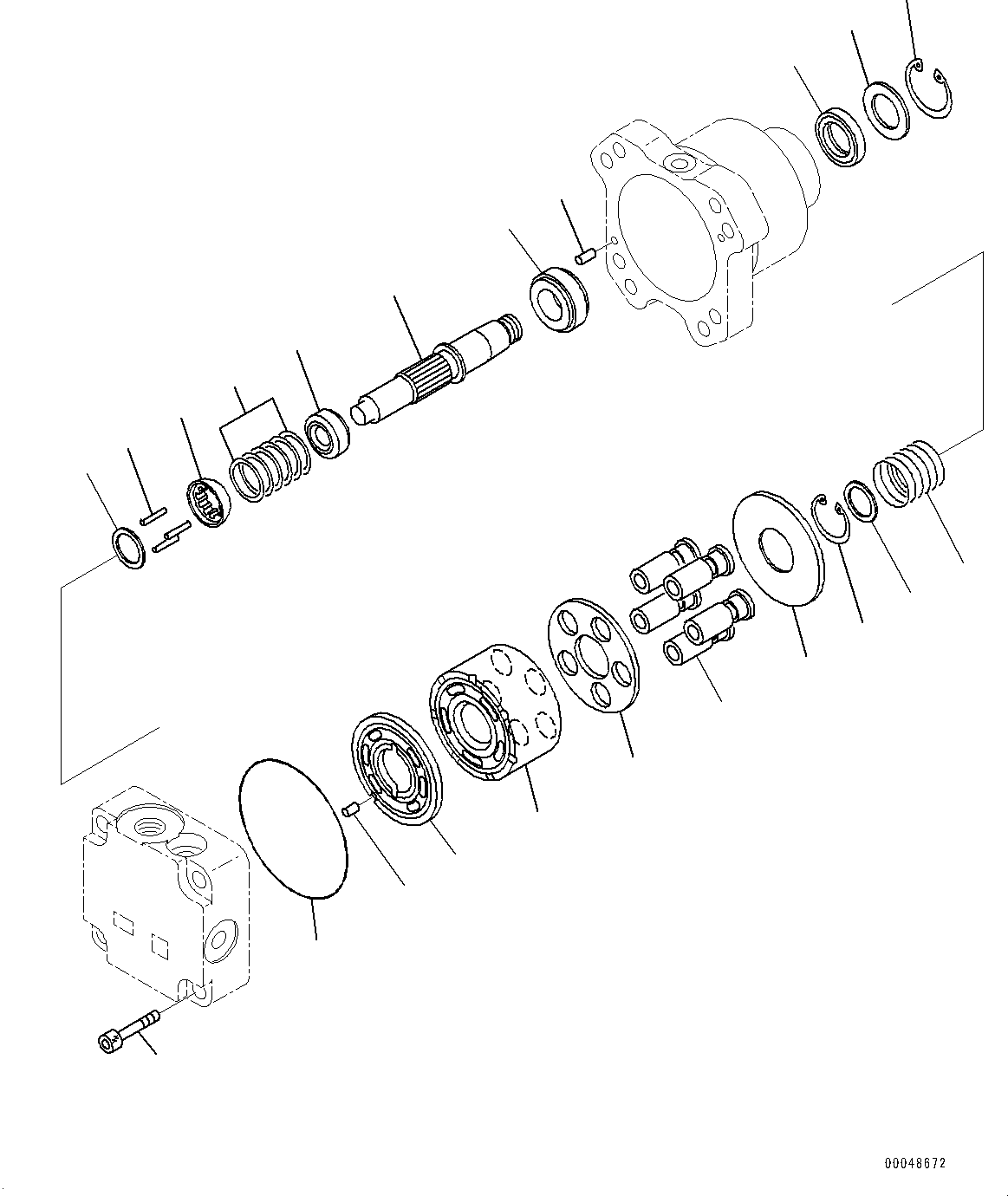 Excavators Komatsu / PC1250-8R S/N 35201-UP(0000430c) / Cooling System, Fan Motor (5/5) (#35201-)(C001017 : C0100-002014)