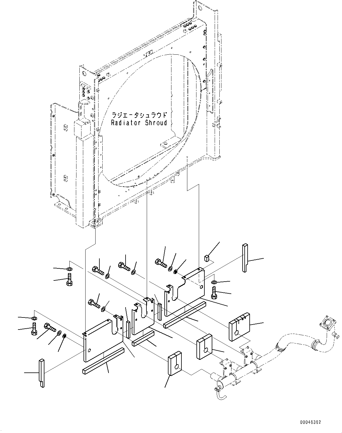 Excavators Komatsu / PC1250-8R S/N 35201-UP(0000430c) / Cooling System, Radiator Sheet (#35201-)(C001027 : C0100-002022)